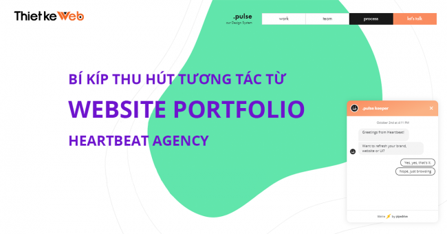 Bi kip thu hut tuong tac tu website portfolio cua Heartbeat Agency